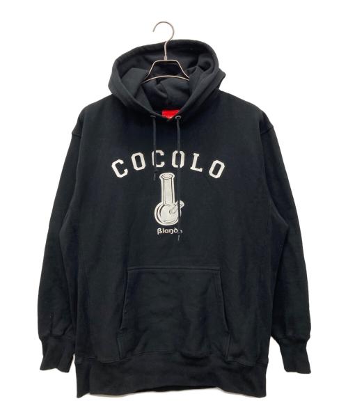 COCOLOBLAND（ココロブランド）COCOLOBLAND (ココロブランド) プリントパーカー ブラック サイズ:XXLの古着・服飾アイテム
