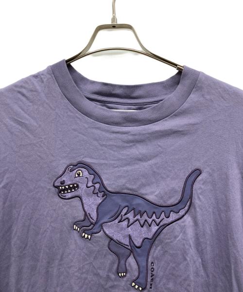 COACH（コーチ）COACH (コーチ) 半袖カットソー パープル サイズ:L 180/106Aの古着・服飾アイテム