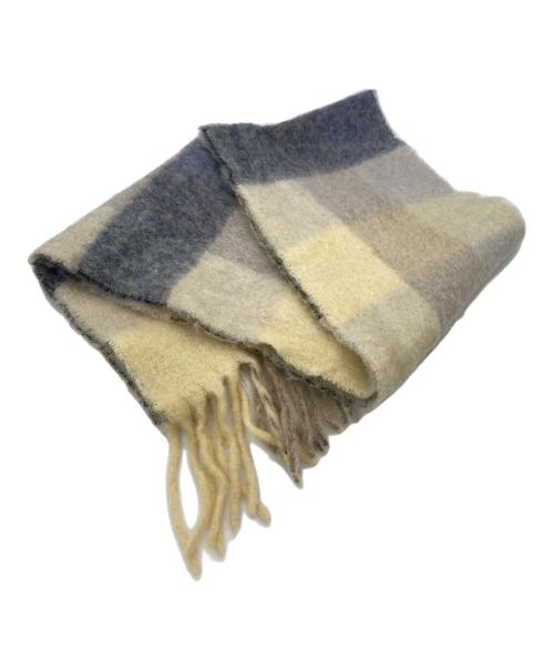 Acne Jeans（アクネジーンズ）Acne Jeans (アクネジーンズ) モヘアチェックスカーフ グレー サイズ:250×28cmの古着・服飾アイテム
