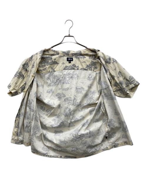 stussy（ステューシー）stussy (ステューシー) 半袖シャツ ベージュ サイズ:Sの古着・服飾アイテム