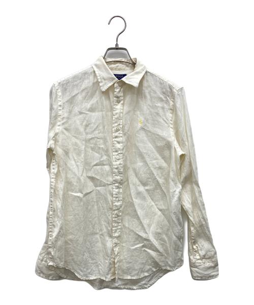 POLO RALPH LAUREN（ポロ・ラルフローレン）POLO RALPH LAUREN (ポロ・ラルフローレン) リネンシャツ ホワイト サイズ:S 160/84Aの古着・服飾アイテム