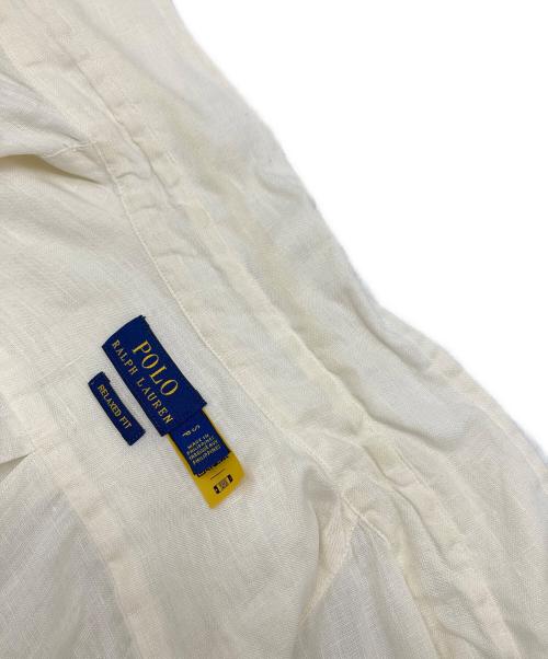 POLO RALPH LAUREN（ポロ・ラルフローレン）POLO RALPH LAUREN (ポロ・ラルフローレン) リネンシャツ ホワイト サイズ:S 160/84Aの古着・服飾アイテム
