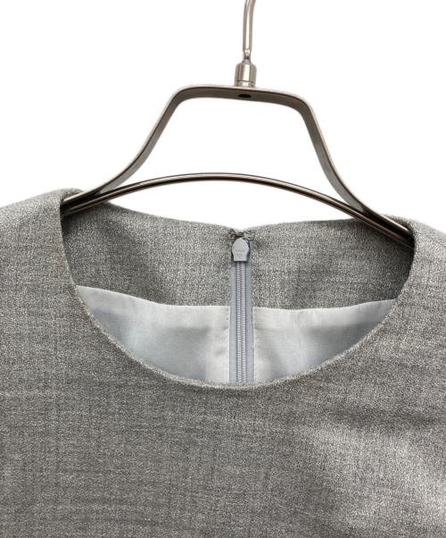 SOEJ（ソージュ）SOEJ (ソージュ) ブライトウールコクーンブラウス グレー サイズ:Mの古着・服飾アイテム