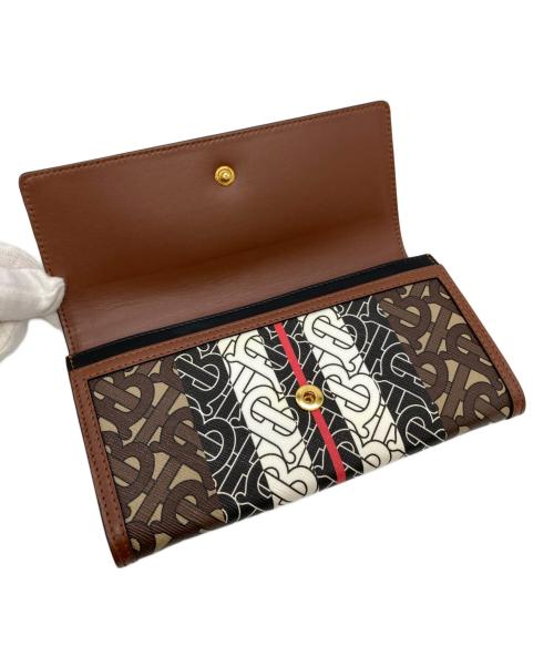 BURBERRY（バーバリー）BURBERRY (バーバリー) ハルトンフラップ財布 ブラウンの古着・服飾アイテム