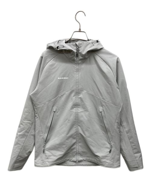MAMMUT（マムート）MAMMUT (マムート) ソフトシェル フーデッド ジャケット グレー サイズ:Ｌの古着・服飾アイテム