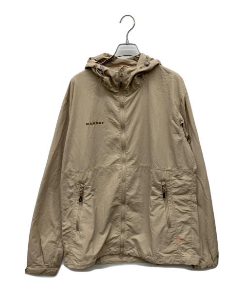 MAMMUT（マムート）MAMMUT (マムート) ハイキング ウィンドブレーカー フーデッド ジャケット ベージュ サイズ:XLの古着・服飾アイテム