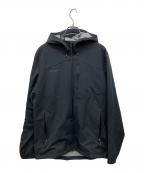 MAMMUTマムート）の古着「コーポレート ソフトシェル フーデッド ジャケット」｜ブラック
