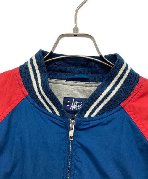 stussy（ステューシー）stussy (ステューシー) アーチロゴジャケット ブルー サイズ:Mの古着・服飾アイテム