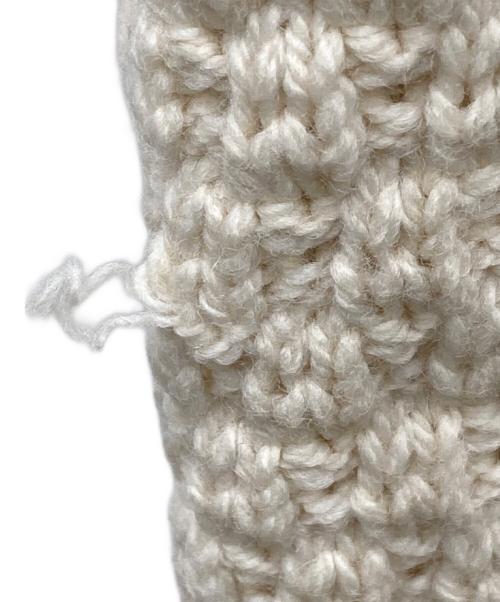 INVERALLAN（インバーアラン）INVERALLAN (インバーアラン) ケーブルニットカーディガン アイボリー サイズ:Lの古着・服飾アイテム