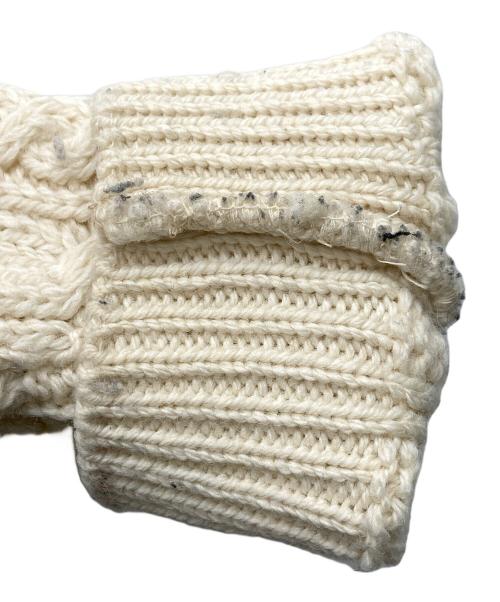 INVERALLAN（インバーアラン）INVERALLAN (インバーアラン) ケーブルニットカーディガン アイボリー サイズ:Lの古着・服飾アイテム