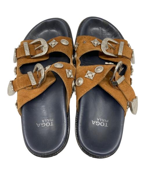 TOGA PULLA（トーガ プルラ）TOGA PULLA (トーガ プルラ) デコレーションサンダル ブラック サイズ:36の古着・服飾アイテム