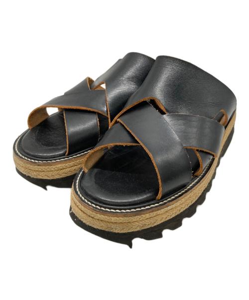 KAYO NAKAMURA by Y's（カヨ ナカムラ バイ ワイズ）kayo nakamura by Y's (カヨ ナカムラ バイ ワイズ) シャークソールサンダル ブラック サイズ:不明の古着・服飾アイテム