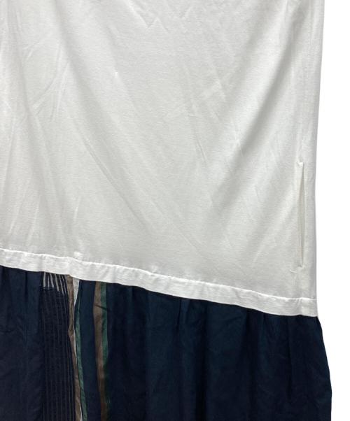 Y's（ワイズ）Y's (ワイズ) ノースリーブ切替ワンピース ホワイト サイズ:1の古着・服飾アイテム