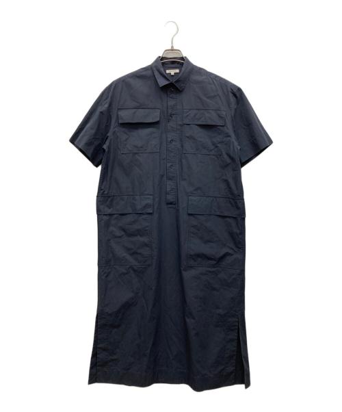 BLAMINK（ブラミンク）BLAMINK (ブラミンク) 半袖シャツワンピース ネイビー サイズ:38の古着・服飾アイテム
