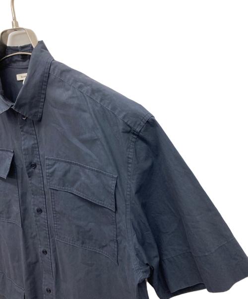 BLAMINK（ブラミンク）BLAMINK (ブラミンク) 半袖シャツワンピース ネイビー サイズ:38の古着・服飾アイテム