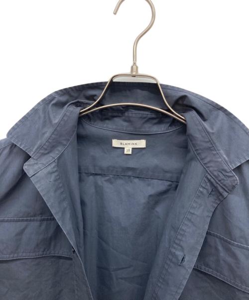 BLAMINK（ブラミンク）BLAMINK (ブラミンク) 半袖シャツワンピース ネイビー サイズ:38の古着・服飾アイテム