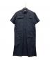 BLAMINK（ブラミンク）の古着「半袖シャツワンピース」｜ネイビー