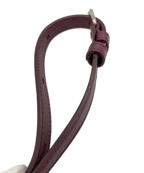 TOD'S（トッズ）TOD'S (トッズ) Tタイムレス レザーバッグ パープルの古着・服飾アイテム