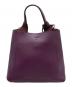 TOD'S (トッズ) Tタイムレス レザーバッグ パープル：75000円