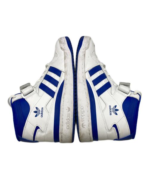 adidas（アディダス）adidas (アディダス) FORUM MID WHITE ROYAL ホワイト×ブルー サイズ:US9の古着・服飾アイテム