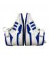 中古・古着 adidas (アディダス) FORUM MID WHITE ROYAL ホワイト×ブルー サイズ:US9：4000円