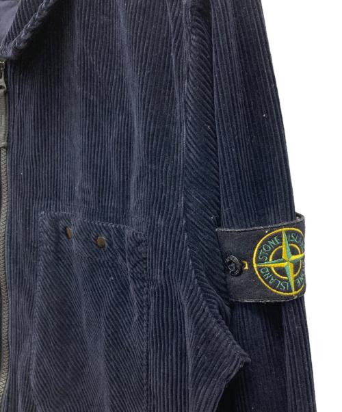 STONE ISLAND（ストーンアイランド）STONE ISLAND (ストーンアイランド) コーデュロイジャケット ネイビー サイズ:Mの古着・服飾アイテム