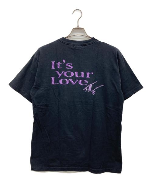 T-AMERICA（T-AMERICA）T-AMERICA (T-AMERICA) プリントTシャツ ブラック サイズ:Lの古着・服飾アイテム