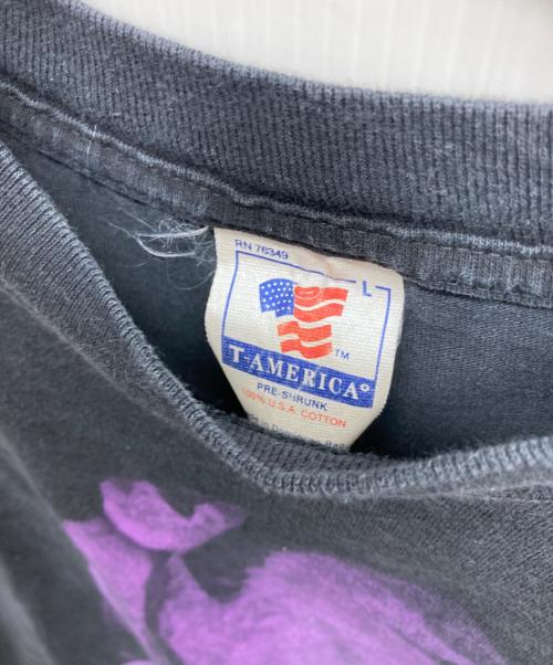 T-AMERICA（T-AMERICA）T-AMERICA (T-AMERICA) プリントTシャツ ブラック サイズ:Lの古着・服飾アイテム