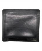 PAUL SMITHポールスミス）の古着「マルチストライプ2つ折り財布」｜ブラック