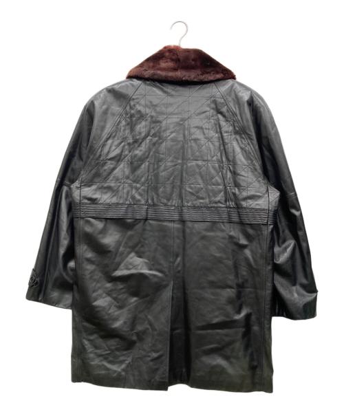 BRIONI（ブリオーニ）BRIONI (ブリオーニ) カシミアライナー付レザージャケット ブラック サイズ:50の古着・服飾アイテム