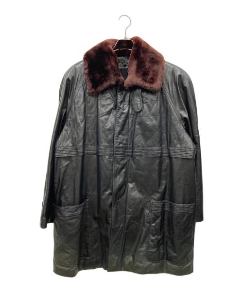 BRIONI（ブリオーニ）BRIONI (ブリオーニ) カシミアライナー付レザージャケット ブラック サイズ:50の古着・服飾アイテム