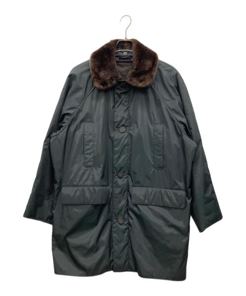 TURKIS TUKKU（ターキスタク）turkis tukku (ターキスタク) ナイロン切替レザーコート ブラック サイズ:なしの古着・服飾アイテム