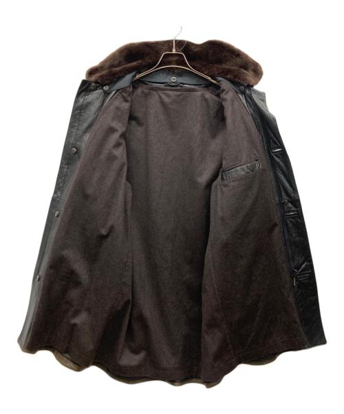 TURKIS TUKKU（ターキスタク）turkis tukku (ターキスタク) ナイロン切替レザーコート ブラック サイズ:なしの古着・服飾アイテム