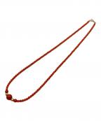 NO BRAND JEWELRYノーブランドジュエリー）の古着「コーラルネックレス」｜レッド