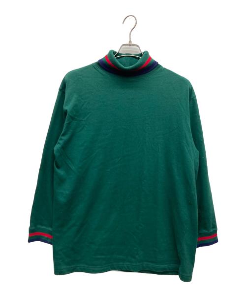 Eddie Bauer（エディーバウアー）Eddie Bauer (エディーバウアー) タートルネックニット グリーン サイズ:Mの古着・服飾アイテム
