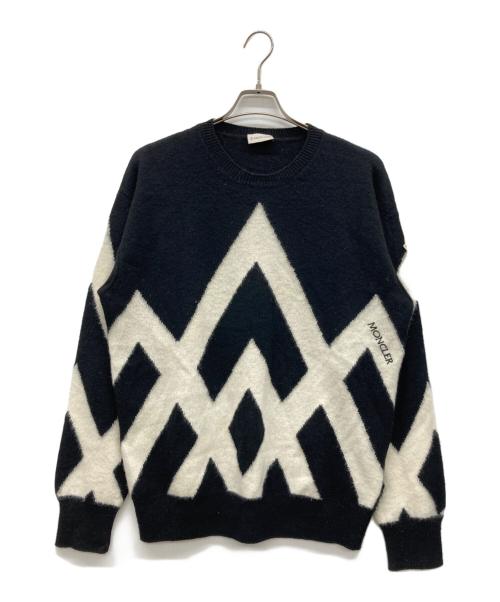 MONCLER（モンクレール）MONCLER (モンクレール) GIROCOLLO TRICOT ブラック サイズ:Lの古着・服飾アイテム