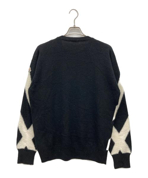 MONCLER（モンクレール）MONCLER (モンクレール) GIROCOLLO TRICOT ブラック サイズ:Lの古着・服飾アイテム