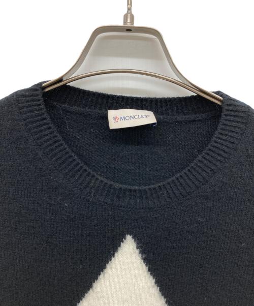 MONCLER（モンクレール）MONCLER (モンクレール) GIROCOLLO TRICOT ブラック サイズ:Lの古着・服飾アイテム