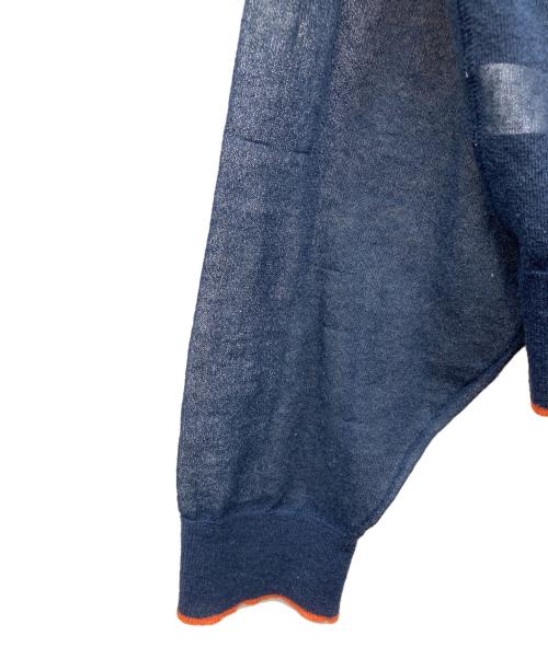 6(ROKU) BEAUTY&YOUTH（ロク ビューティーアンドユース）6(ROKU) BEAUTY&YOUTH (ロク ビューティーアンドユース) LINE COLOR CARDIGAN ネイビー サイズ:なしの古着・服飾アイテム