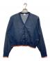 6(ROKU) BEAUTY&YOUTH（ロク ビューティーアンドユース）の古着「LINE COLOR CARDIGAN」｜ネイビー
