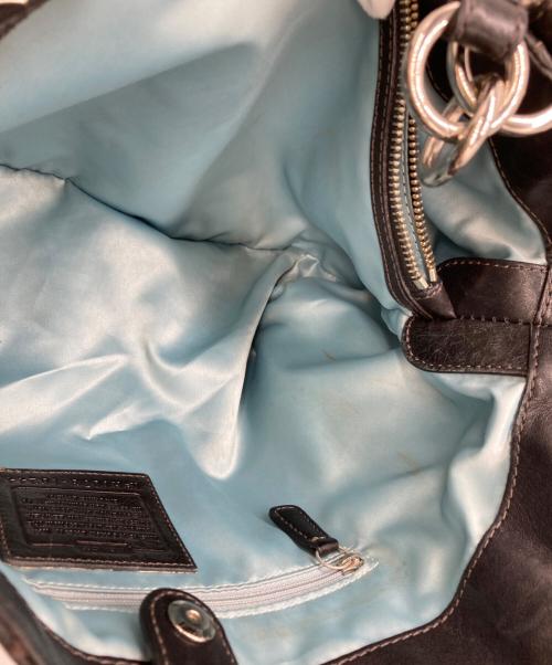 COACH（コーチ）COACH (コーチ) レザーバッグ ブラックの古着・服飾アイテム