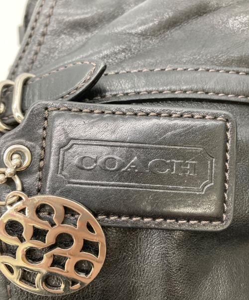 COACH（コーチ）COACH (コーチ) レザーバッグ ブラックの古着・服飾アイテム