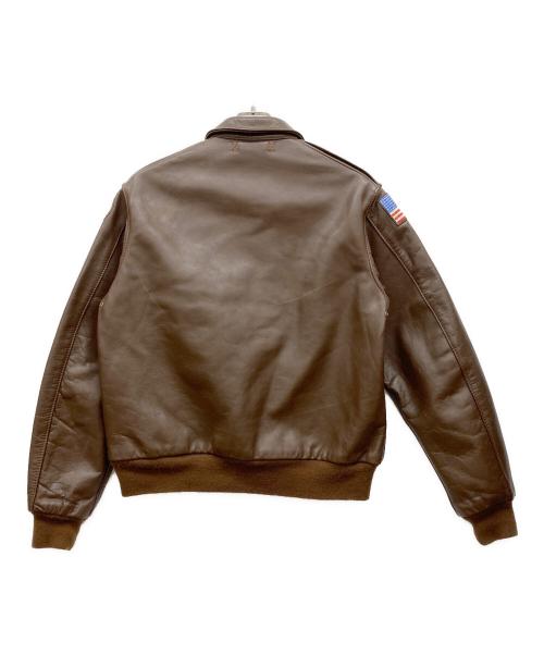 Aero LEATHER（エアロレザー）Aero LEATHER (エアロレザー) A-2フライトジャケット ブラウン サイズ:40の古着・服飾アイテム