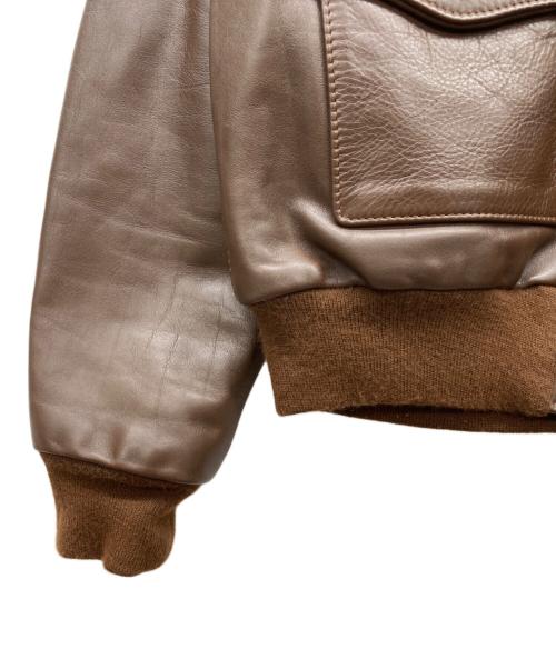Aero LEATHER（エアロレザー）Aero LEATHER (エアロレザー) A-2フライトジャケット ブラウン サイズ:40の古着・服飾アイテム