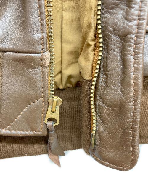 Aero LEATHER（エアロレザー）Aero LEATHER (エアロレザー) A-2フライトジャケット ブラウン サイズ:40の古着・服飾アイテム