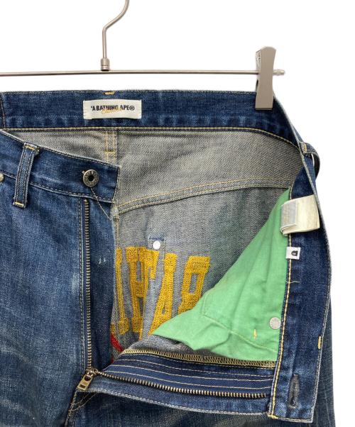 A BATHING APE（ア ベイシング エイプ）A BATHING APE (ア ベイシング エイプ) デニムパンツ インディゴ サイズ:Lの古着・服飾アイテム