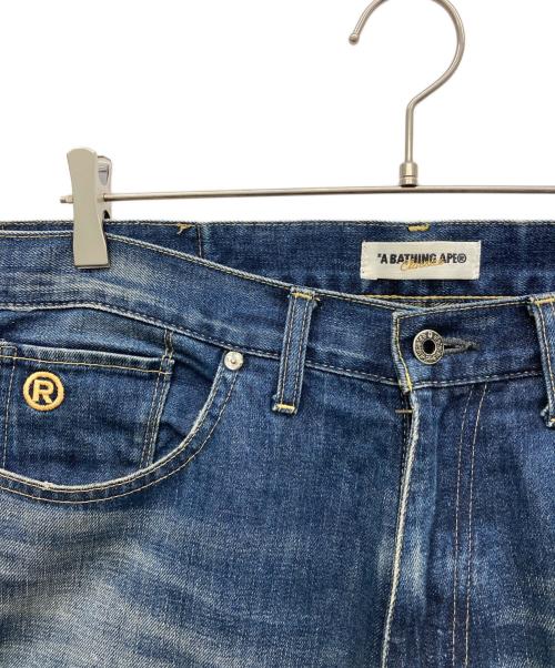 A BATHING APE（ア ベイシング エイプ）A BATHING APE (ア ベイシング エイプ) デニムパンツ インディゴ サイズ:Lの古着・服飾アイテム