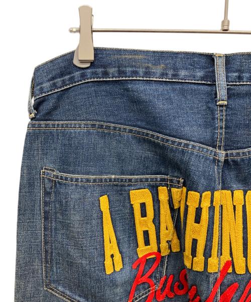 A BATHING APE（ア ベイシング エイプ）A BATHING APE (ア ベイシング エイプ) デニムパンツ インディゴ サイズ:Lの古着・服飾アイテム