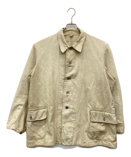 USED（ユーズド）USED (ユーズド) ミリタリーカバーオールジャケット ベージュ サイズ:不明の古着・服飾アイテム