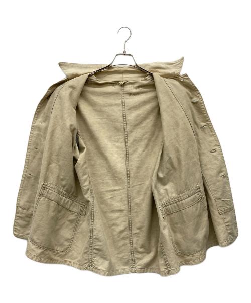 USED（ユーズド）USED (ユーズド) ミリタリーカバーオールジャケット ベージュ サイズ:不明の古着・服飾アイテム